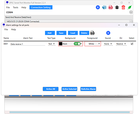 EPSC Serial Port Monitor