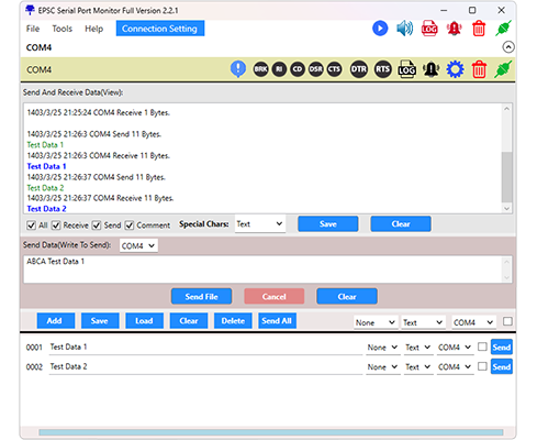 EPSC Serial Port Monitor