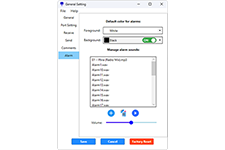 EPSC Serial Port Monitor Alarm Setting